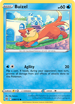 Buizel 038/172 Pokémon card from Brilliant Stars for sale at best price