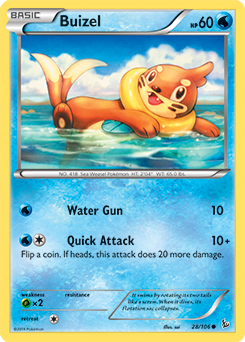Buizel 28/106 Pokémon card from Flashfire for sale at best price