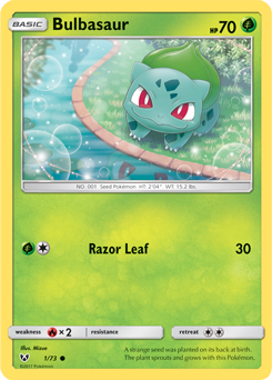 Pokemon Holo BULBASAUR Card SHINING LEGENDS 1/73 General Mills Cereal Promo