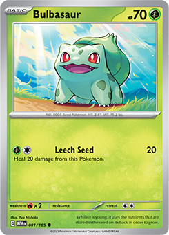 Bulbasaur 1/165 Pokémon card from 151 for sale at best price
