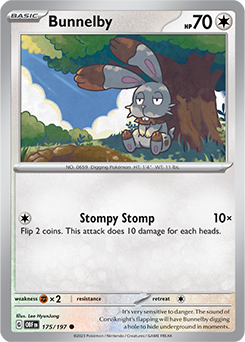 Bunnelby 175/197 Pokémon card from Obsidian Flames for sale at best price