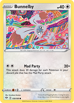 Bunnelby 150/189 Pokémon card from Darkness Ablaze for sale at best price