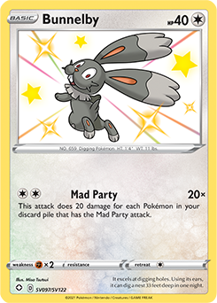 Bunnelby SV097/SV122 Pokémon card from Shining Fates for sale at best price