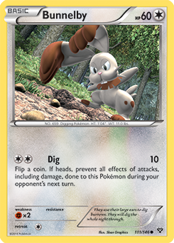 Bunnelby 111/146 Pokémon card from X&Y for sale at best price