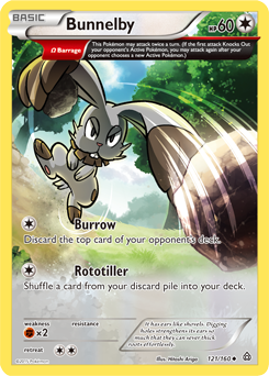 Bunnelby 121/160 Pokémon card from Primal Clash for sale at best price