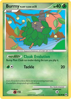 Carte Pokémon Commune Burmy 56/99 de la série Arceus
