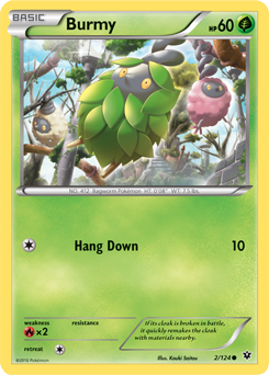 Burmy 2/124 Pokémon card from Fates Collide for sale at best price