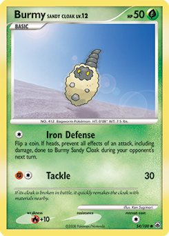 Burmy Sandy Cloak 54/100 Pokémon card from Majestic Dawn for sale at best price