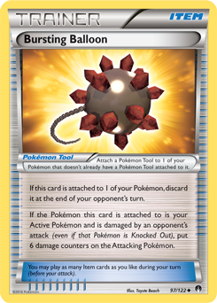 Uncommon Pokémon card Bursting Balloon 97/122 from Breakpoint expansion