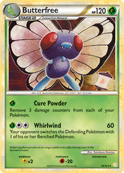 Butterfree 16/123 Pokémon card from HeartGold SoulSilver for sale at best price