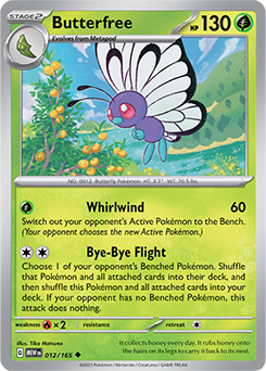 Butterfree 12/165 Pokémon card from 151 for sale at best price