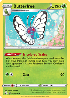 Butterfree 3/264 Pokémon card from Fusion Strike for sale at best price