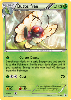 Butterfree 3/106 Pokémon card from Flashfire for sale at best price