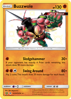 Shining Pokémon Pokémon card Buzzwole SV24/SV94 from Hidden Fates expansion