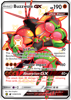 Buzzwole GX SV68/SV94 Pokémon card from Hidden Fates for sale at best price