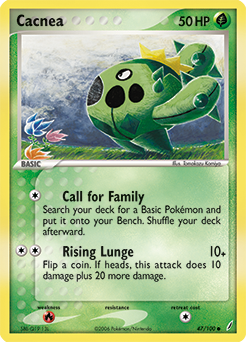 Cacnea 47/100 Pokémon card from Ex Crystal Guardians for sale at best price