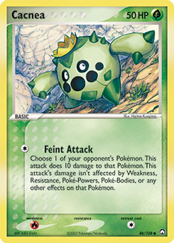 Carte Pokémon Cacnea 46/108 de la série Ex Gardiens du Pouvoir en vente au meilleur prix