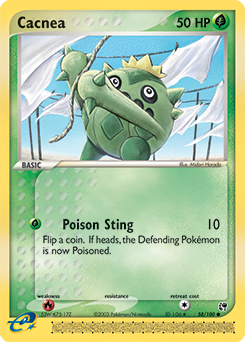 Cacnea 58/100 Pokémon card from Ex Sandstorm for sale at best price