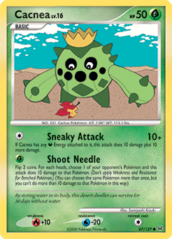 Cacnea 67/127 Pokémon card from Platinuim for sale at best price