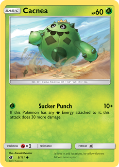 Cacnea 5/111 Pokémon card from Crimson Invasion for sale at best price