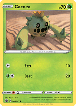 Cacnea 4/163 Pokémon card from Battle Styles for sale at best price