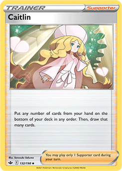 Caitlin 132/198 Pokémon card from Chilling Reign for sale at best price