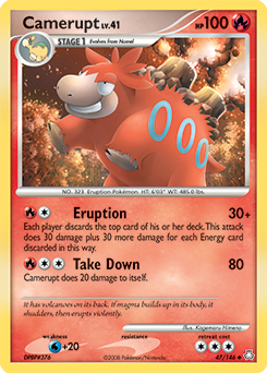 Camerupt 47/146 Pokémon card from Legends Awakened for sale at best price