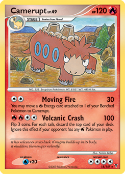 Camerupt 18/147 Pokémon card from Supreme Victors for sale at best price