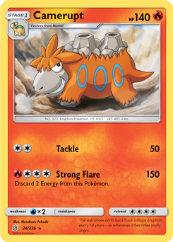Camerupt 24/236 Pokémon card from Unified Minds for sale at best price
