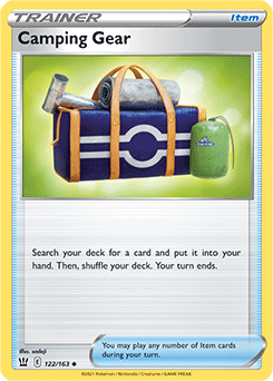 Camping Gear 122/163 Pokémon card from Battle Styles for sale at best price