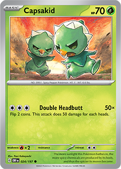 Capsakid 24/197 Pokémon card from Obsidian Flames for sale at best price