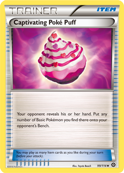 Captivating Poké Puff 99/114 Pokémon card from Steam Siege for sale at best price