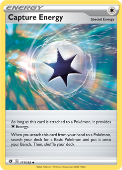 Uncommon Pokémon card Capture Energy 171/192 from Rebel Clash expansion