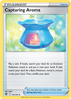Capturing Aroma 153/195 Pokémon card from Silver Tempest for sale at best price