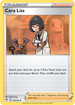 Uncommon Pokémon card Cara Liss 149/185 from Vivid Voltage expansion