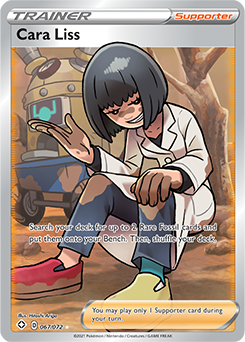 Full Art Trainer Pokémon card Cara Liss 067/072 from Shining Fates expansion