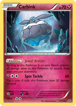 Carbink 47/108 Pokémon card from Roaring Skies for sale at best price