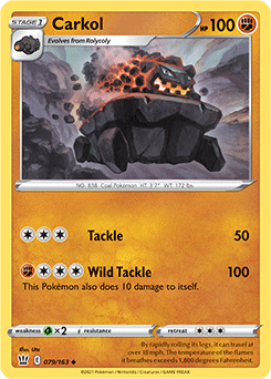 Carkol 79/163 Pokémon card from Battle Styles for sale at best price