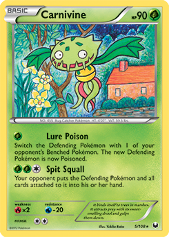 Carnivine 5/108 Pokémon card from Dark Explorers for sale at best price