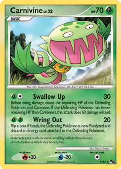 Carnivine 7/17 Pokémon card from POP 8 for sale at best price