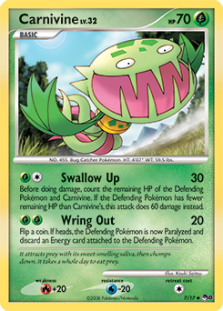 Carte Pokémon Carnivine 7/17 de la série POP 8 en vente au meilleur prix