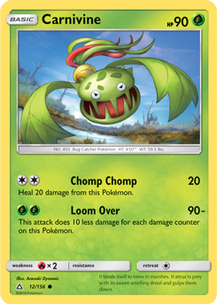 Carnivine 12/156 Pokémon card from Untra Prism for sale at best price