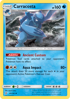 Carracosta 45/236 Pokémon card from Unified Minds for sale at best price
