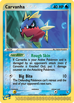 Carvanha 51/109 Pokémon card from Ex Ruby & Sapphire for sale at best price