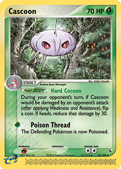 Cascoon 26/109 Pokémon card from Ex Ruby & Sapphire for sale at best price