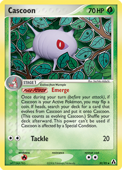 Cascoon 30/92 Pokémon card from Ex Legend Maker for sale at best price