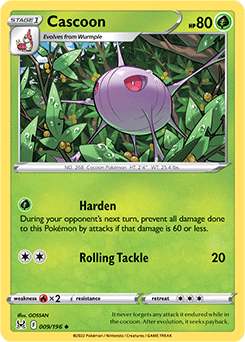 Cascoon 009/196 Pokémon card from Lost Origin for sale at best price