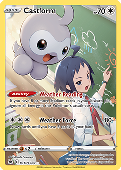 Castform TG11/TG30 Pokémon card from Lost Origin for sale at best price