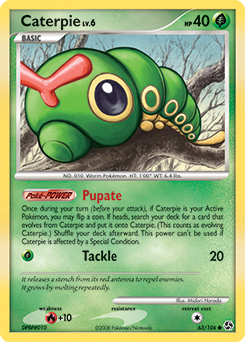 Caterpie 63/106 Pokémon card from Great Encounters for sale at best price