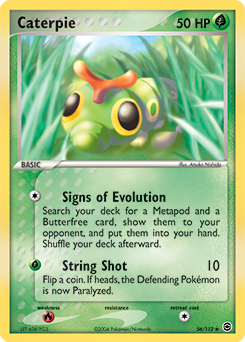 Caterpie 56/112 Pokémon card from Ex Fire Red Leaf Green for sale at best price